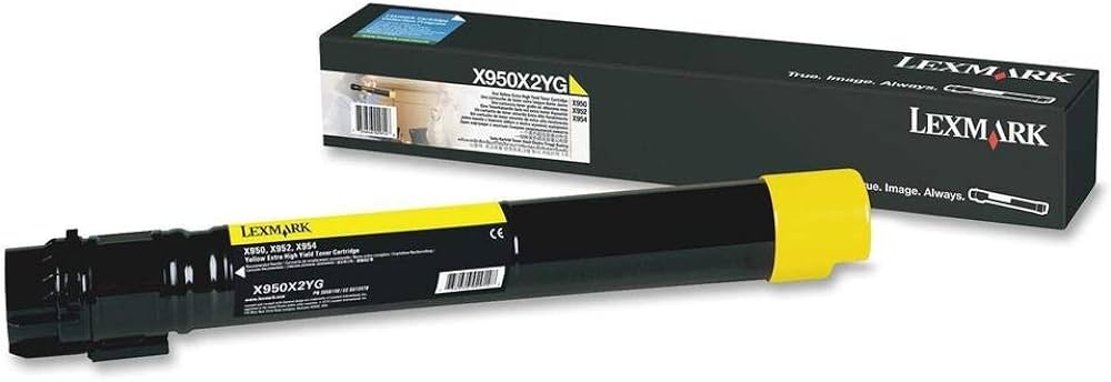 New, Pre-Owned - Lexmark X950, X952, X954 Extra High Yield Yellow Toner Cartridge X950X2YG