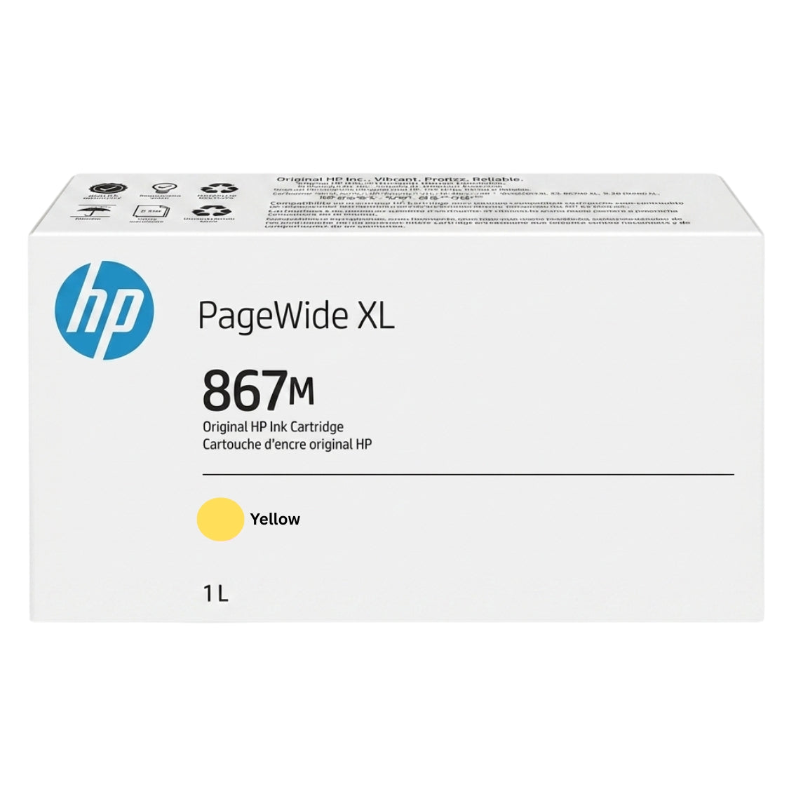New, Pre-Owned - HP 867 Yellow High Yield PageWide XL Ink Cartridge 3ED96A