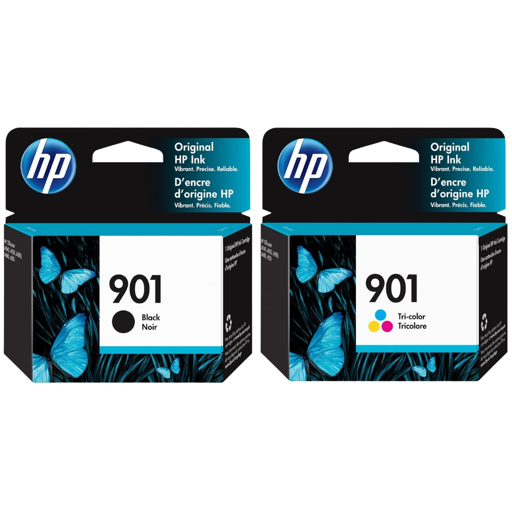 New, Pre-Owned - HP 901 Black & Tri-Color Ink Cartridge