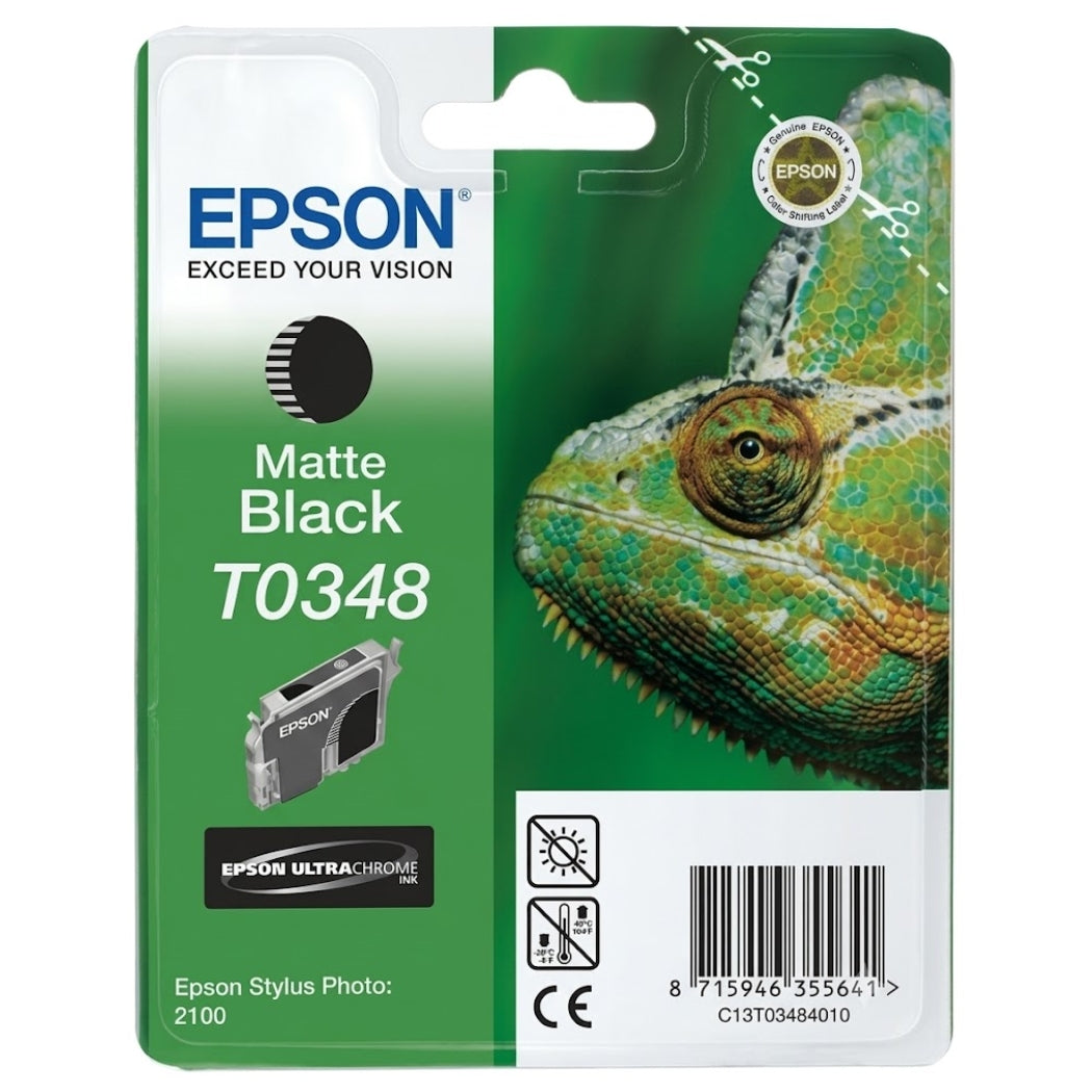 New, Pre-Owned - Epson 34 (T0348) Matte Black Ink Cartridge