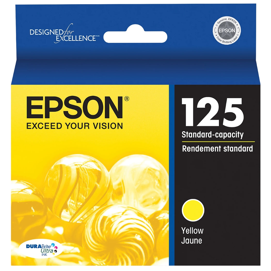 New, Pre-Owned - Epson 125 Yellow Ink Cartridge
