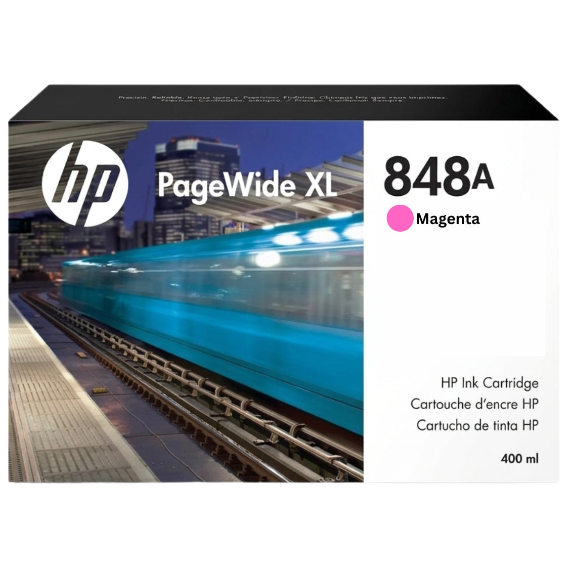 New, Pre-Owned - HP 848A 400-ml (F9J84A) Magenta PageWide XL Ink Cartridge