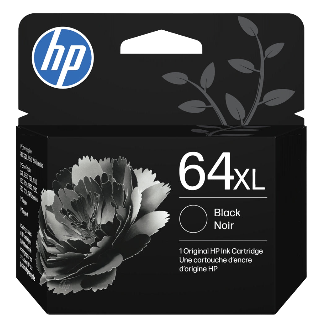 New, Pre-Owned - HP 64XL (N9J92AN) Black Ink Cartridge
