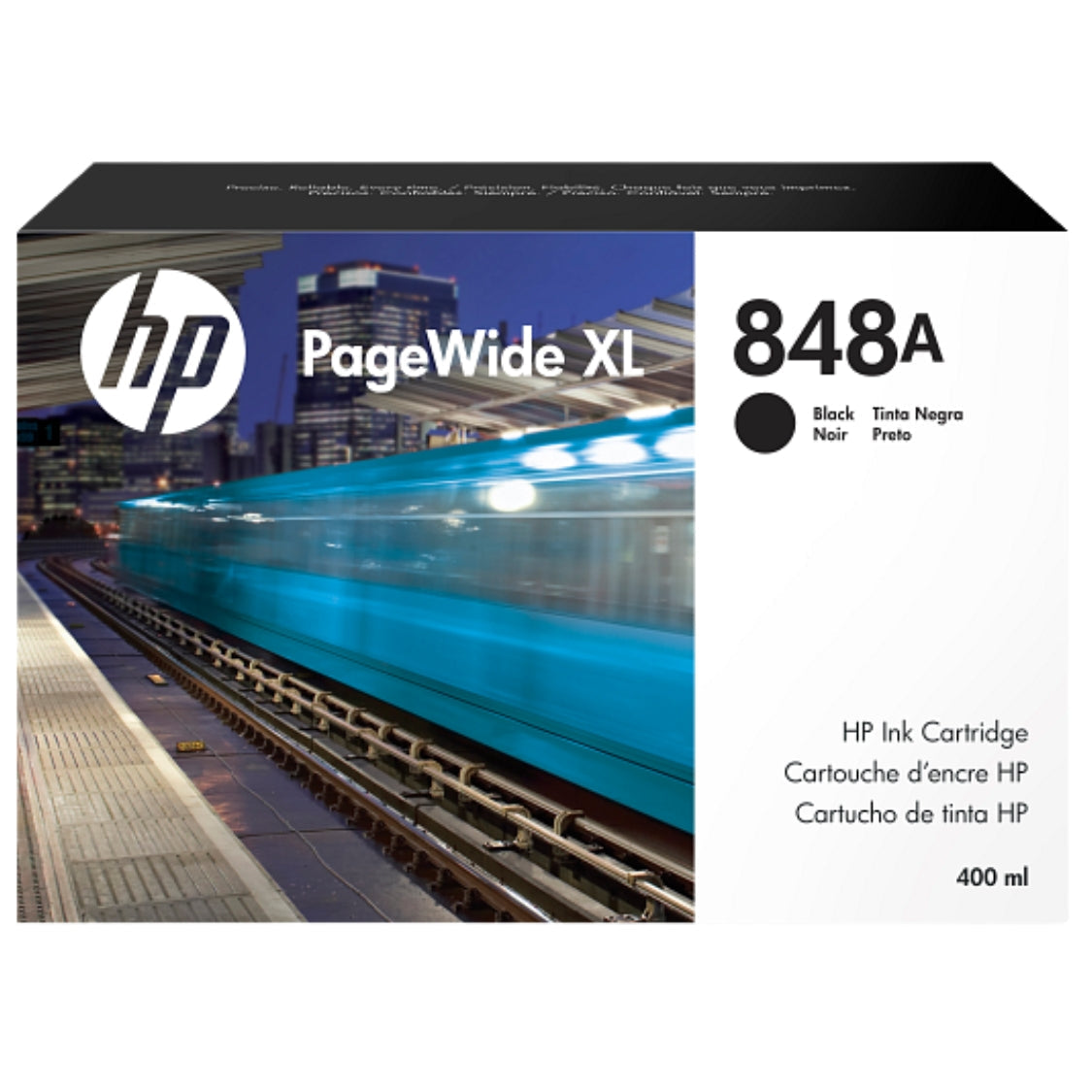 New, Pre-Owned - HP 848A 400-ml (F9J82A) Black PageWide XL Ink Cartridge