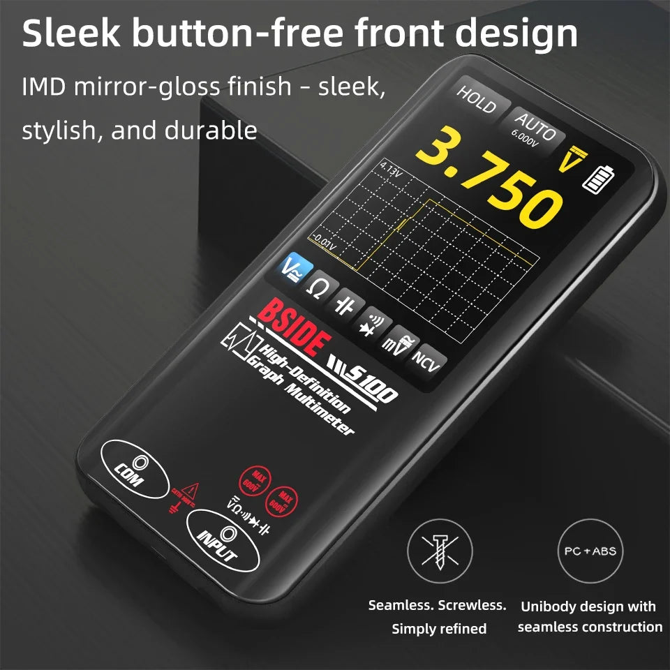 BSIDE S100 Smart Graphic Multimeter Auto-Ranging Digital Tester