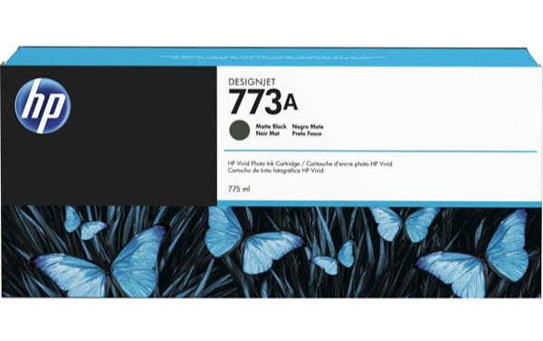 New, Pre-Owned - HP 773A (775ml) Matte Black DesignJet Ink Cartridge, C1Q21A