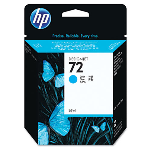 New, Pre-Owned - HP 72 69ml (C9398A) Cyan Ink Cartridge