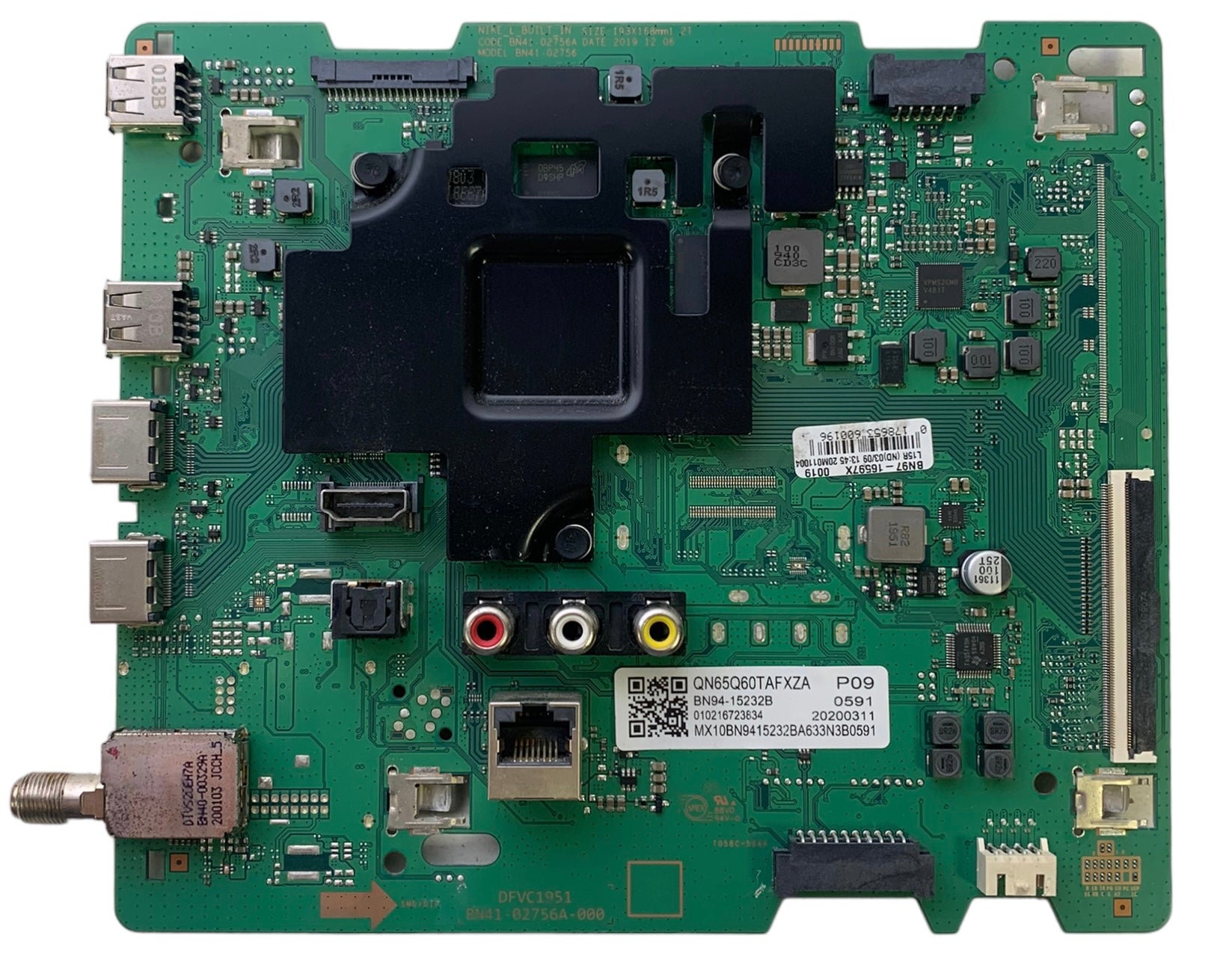 Samsung BN94-15232B Main Board for QN65Q60TAFXZA (Version CB01)