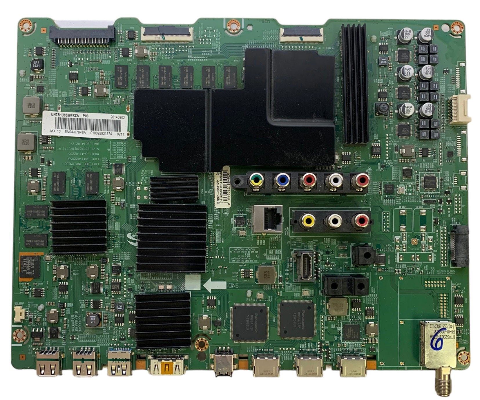 Samsung BN94-07646A Main Board for UN75HU8550FXZA (Version TS01)