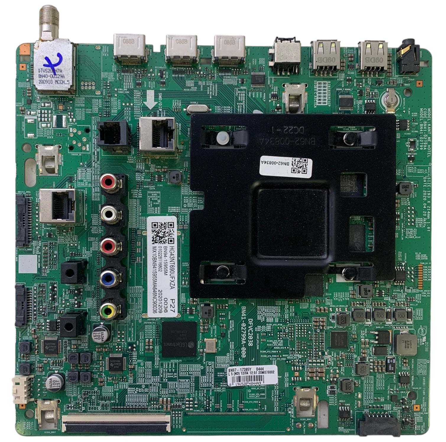 Samsung BN94-15955M Main Board for HG43NT690UFXZA