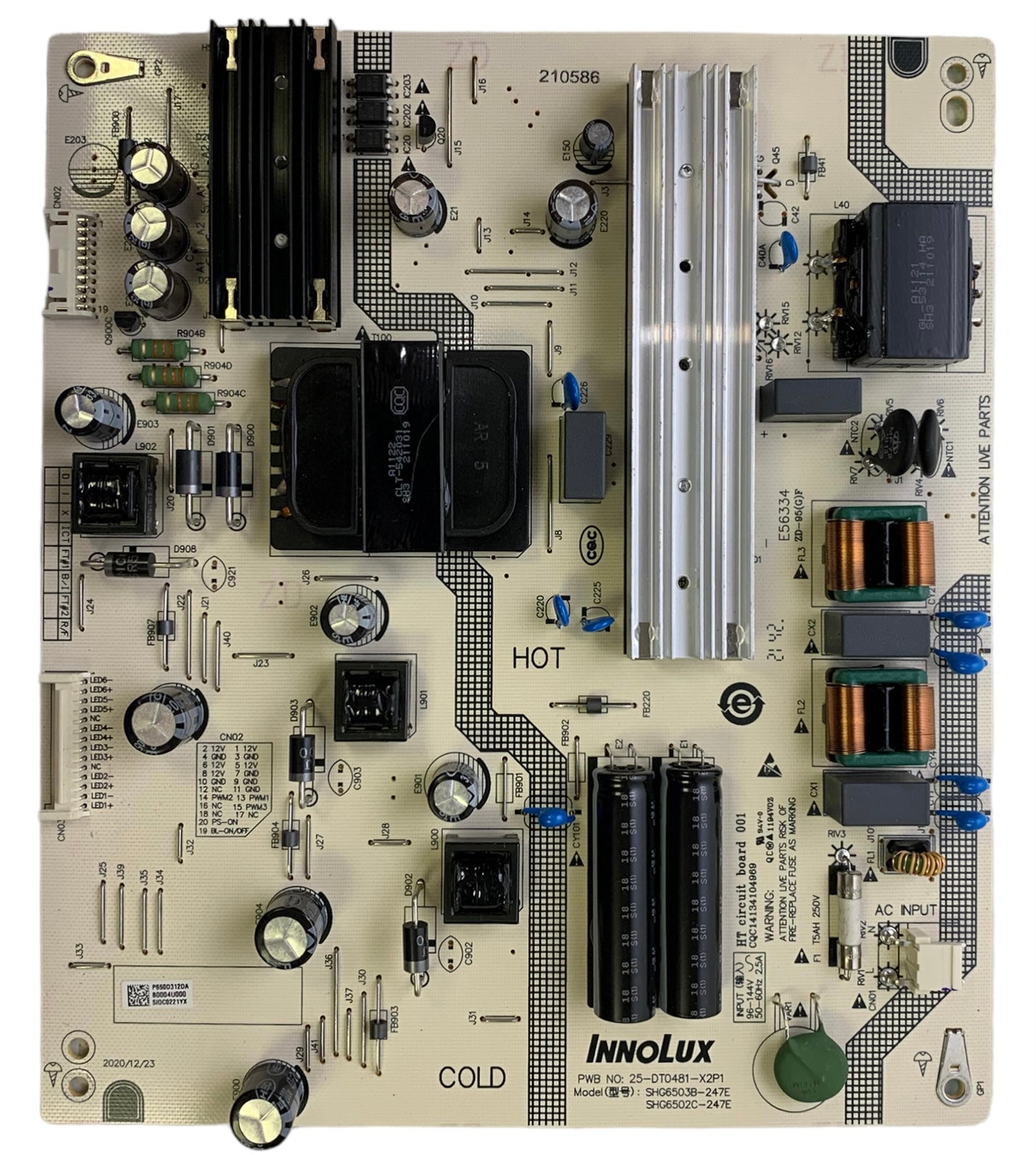 Vizio P650D312DA Power Supply/LED Driver