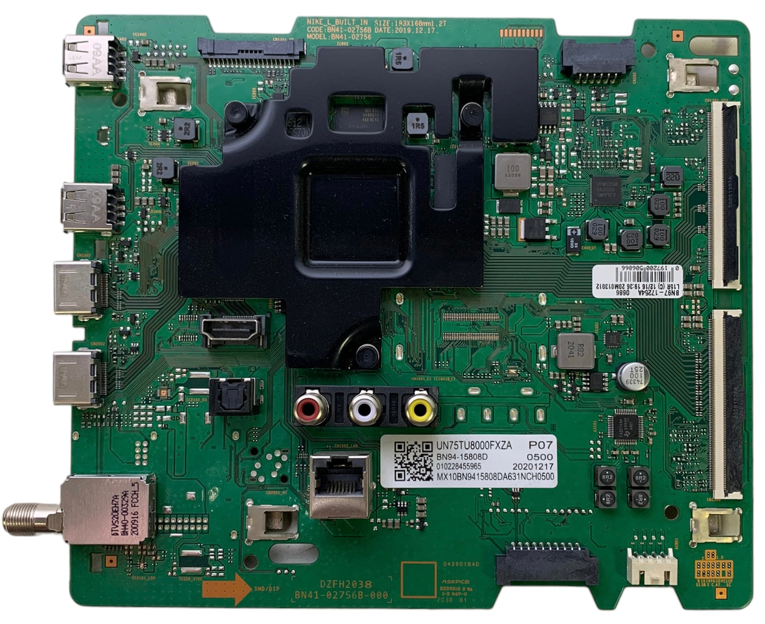 Samsung BN94-15808D Main Board for UN75TU8000FXZA (FB02)