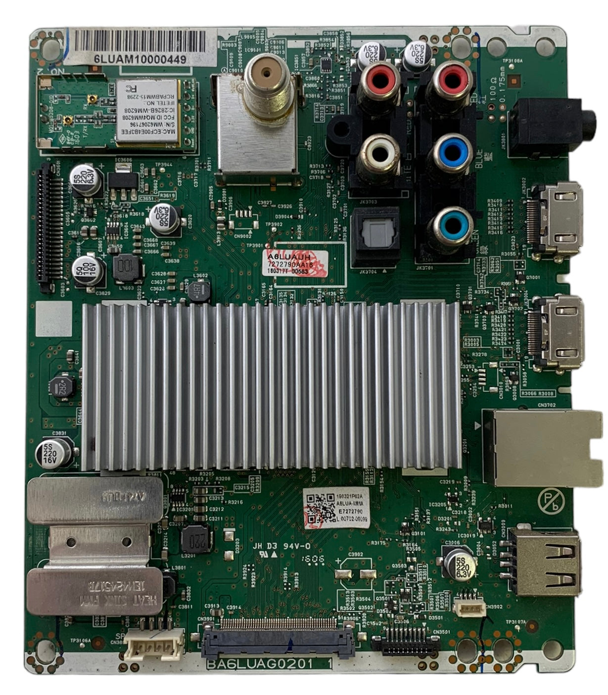 Magnavox A6LUAMMA-002 Main Board for 50MV336X/F1 (Serial DS1)