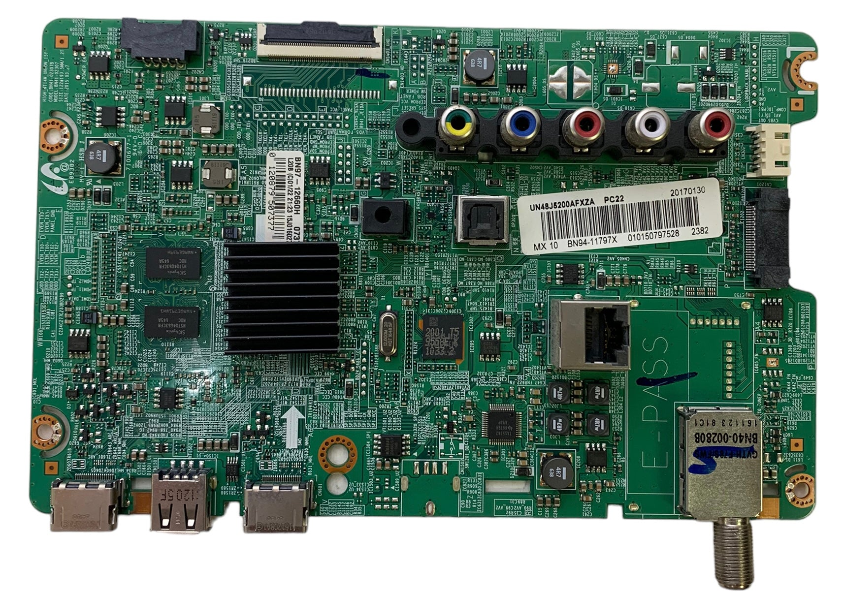 Samsung BN94-11797X Main Board for UN48J5200AFXZA (Version ED04)