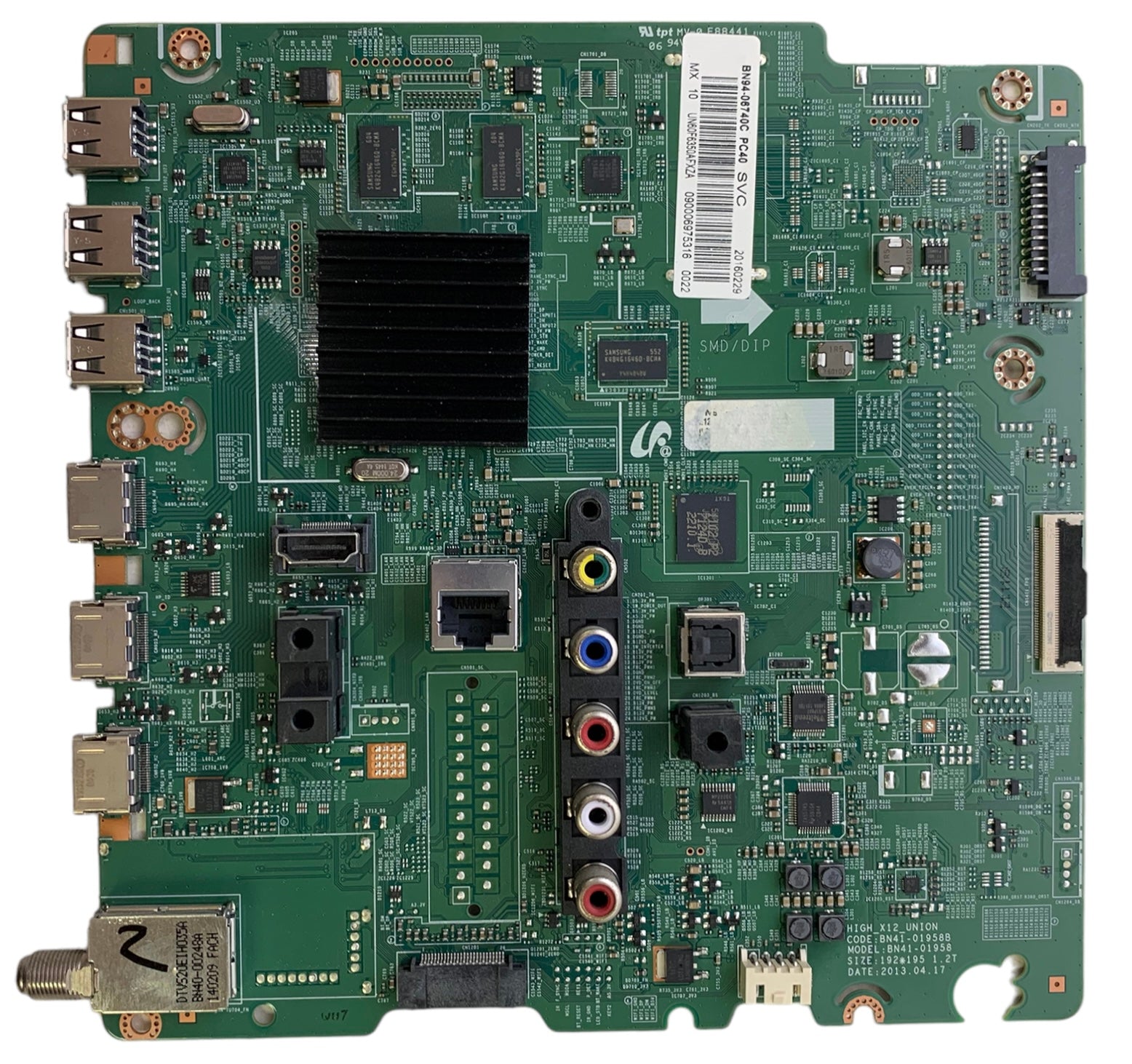 Samsung BN94-06740C Main Board for UN60F6350AFXZA