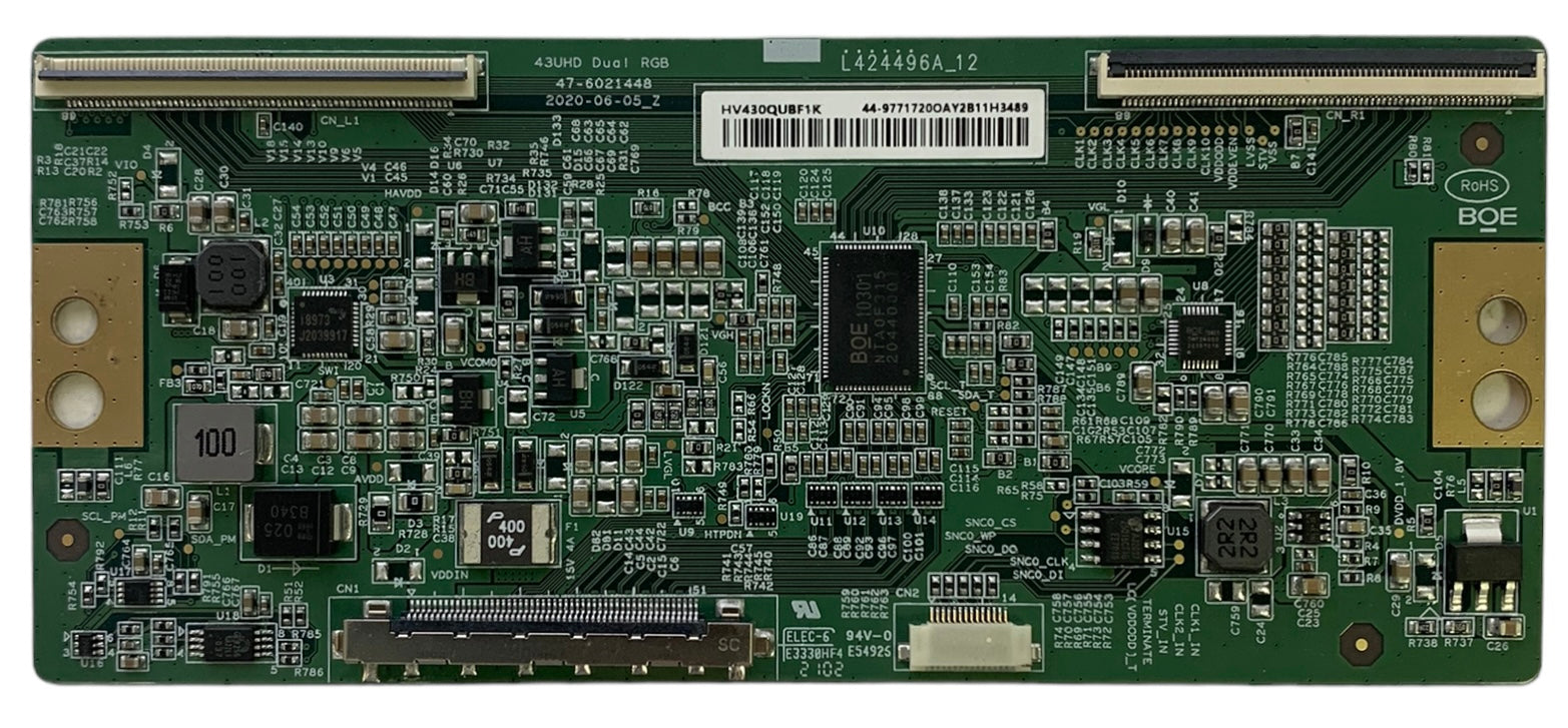 Sony 44-9771720 HV430QUBN1F T-Con Board