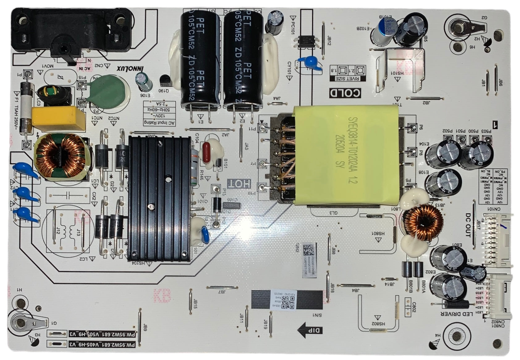 Vizio 6M04B0002C000 Power Supply/LED Driver V505-H19