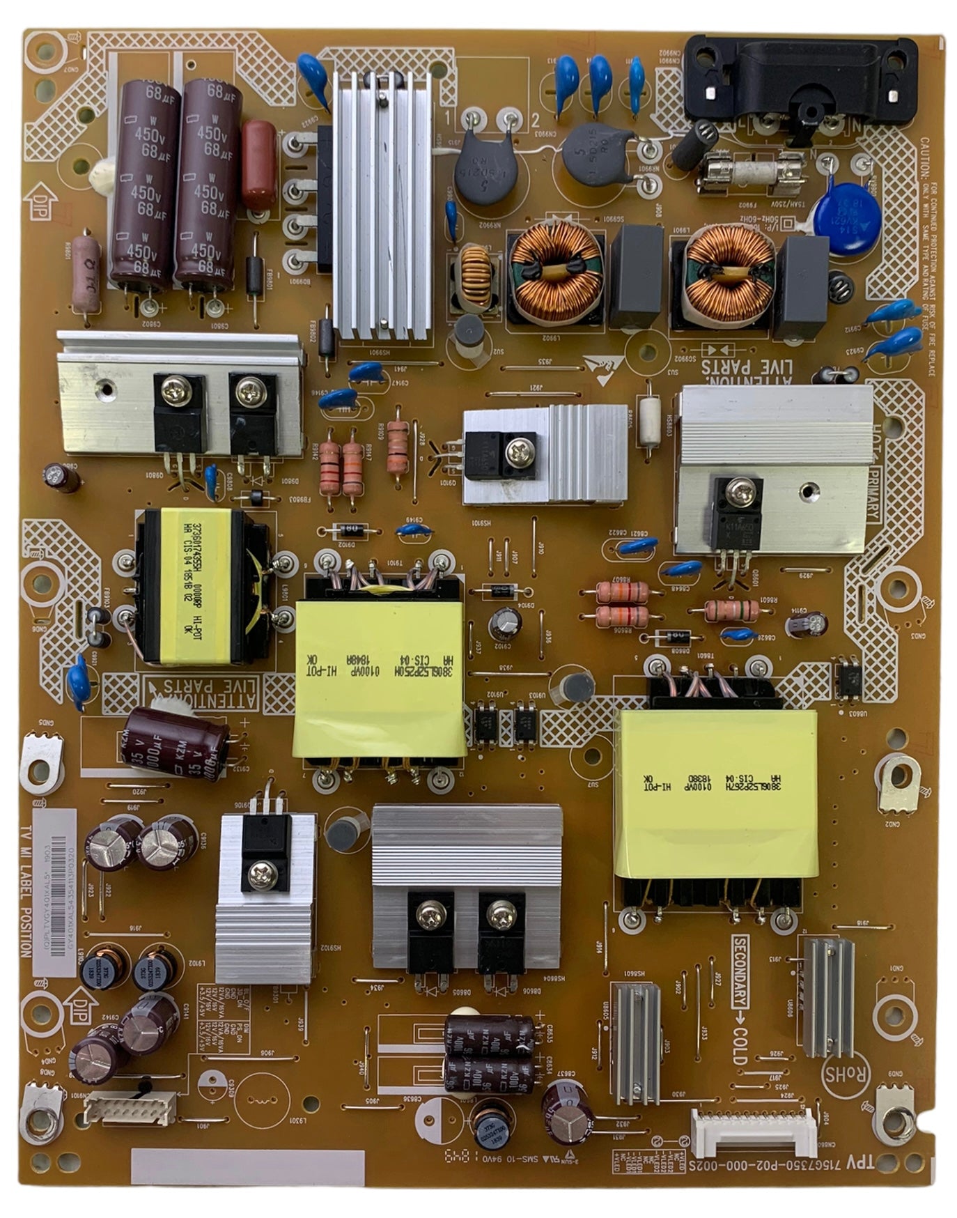 NEC PLTVGY401XAL5 Power Supply/LED Driver Board for E506