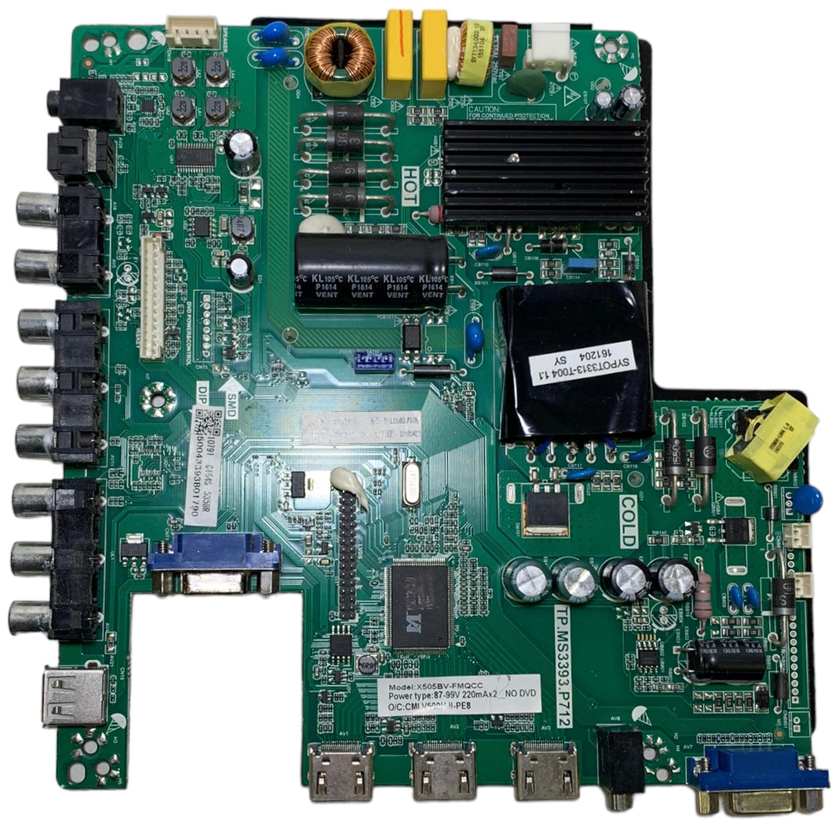 Sceptre 50043393B01790 Main Board / Power Supply for X505BV-FMQCC