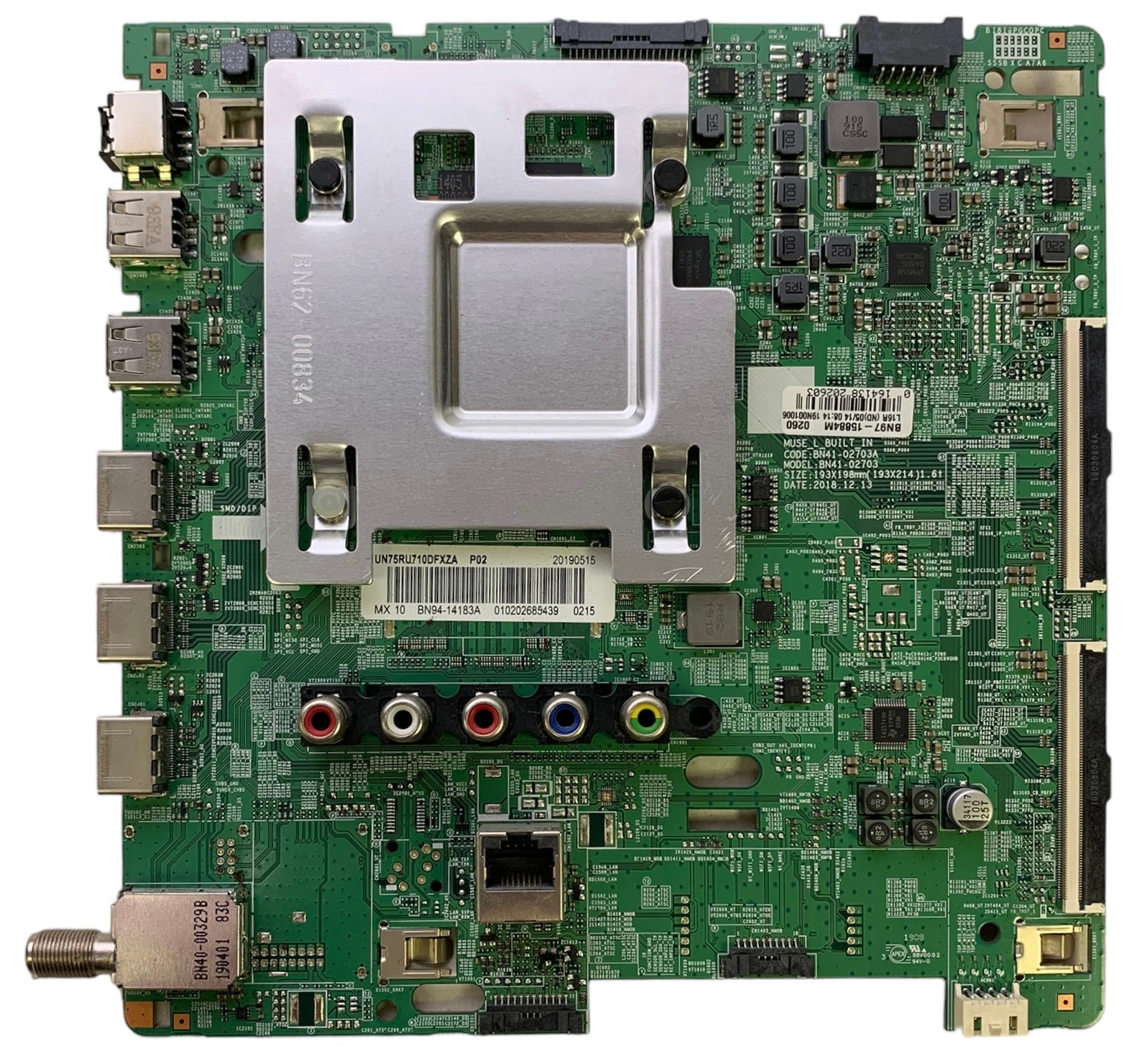 Samsung BN94-14183A Main Board for UN75RU7100FXZA (Version BA02)