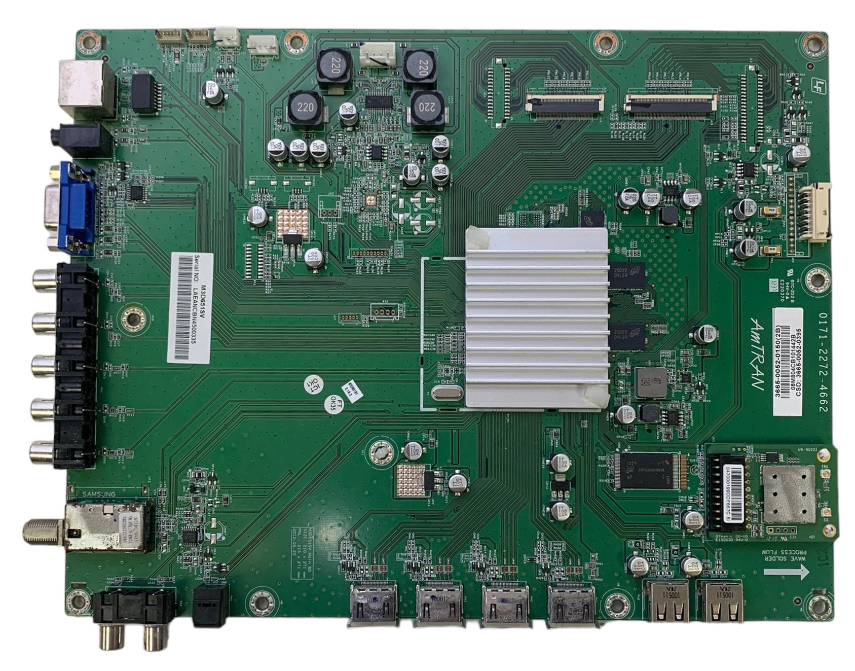 Vizio 3665-0052-0150 (0171-2272-4662) Main Board for M3D651SV