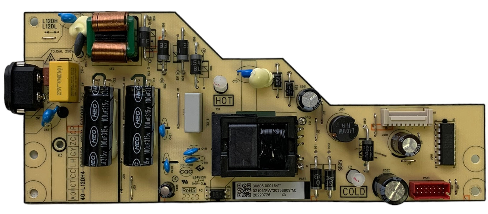 TCL 30805-000154 Power Supply Board