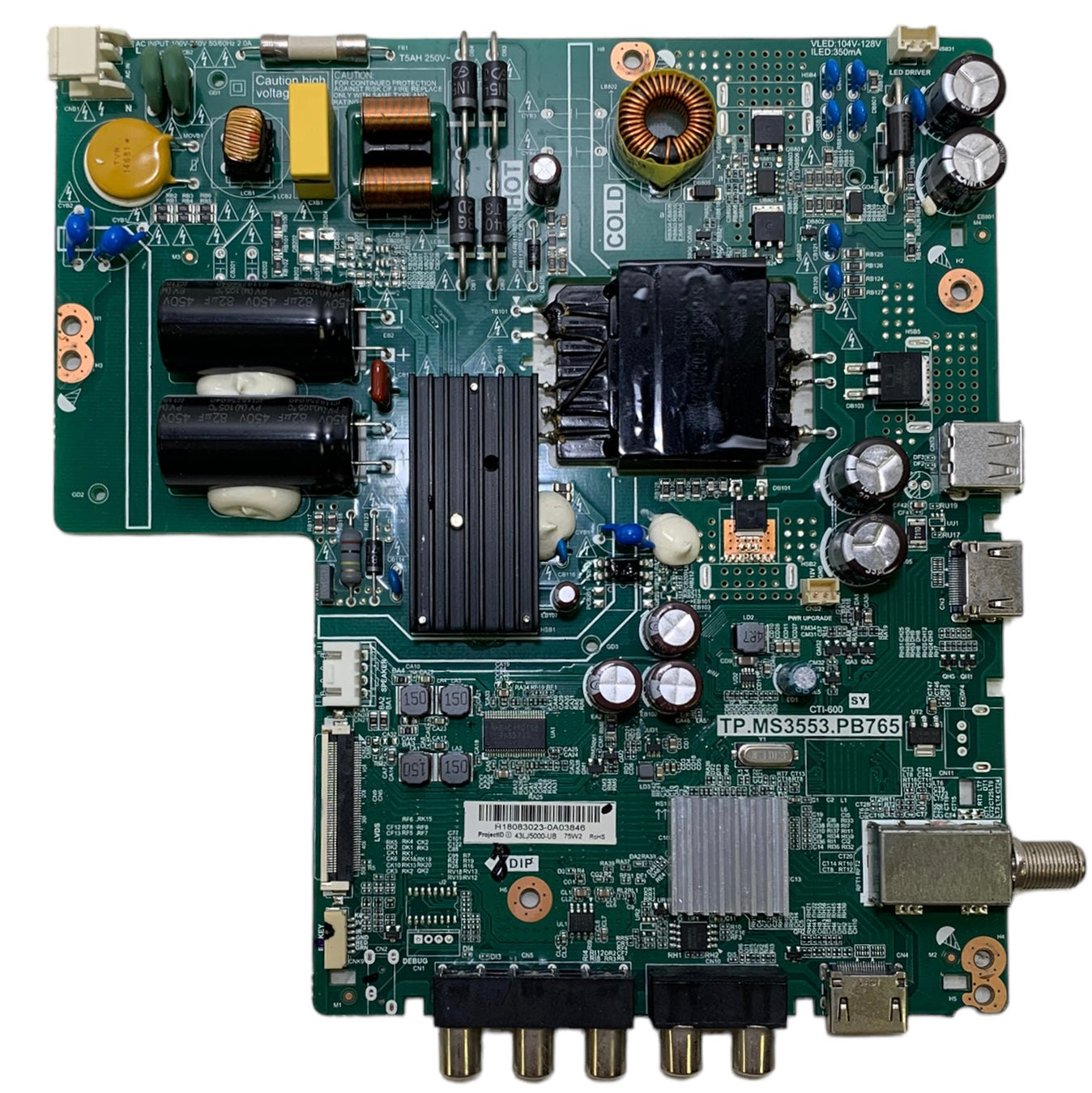 LG 3200542013 Main Board / Power Supply for 43LJ5000-UB