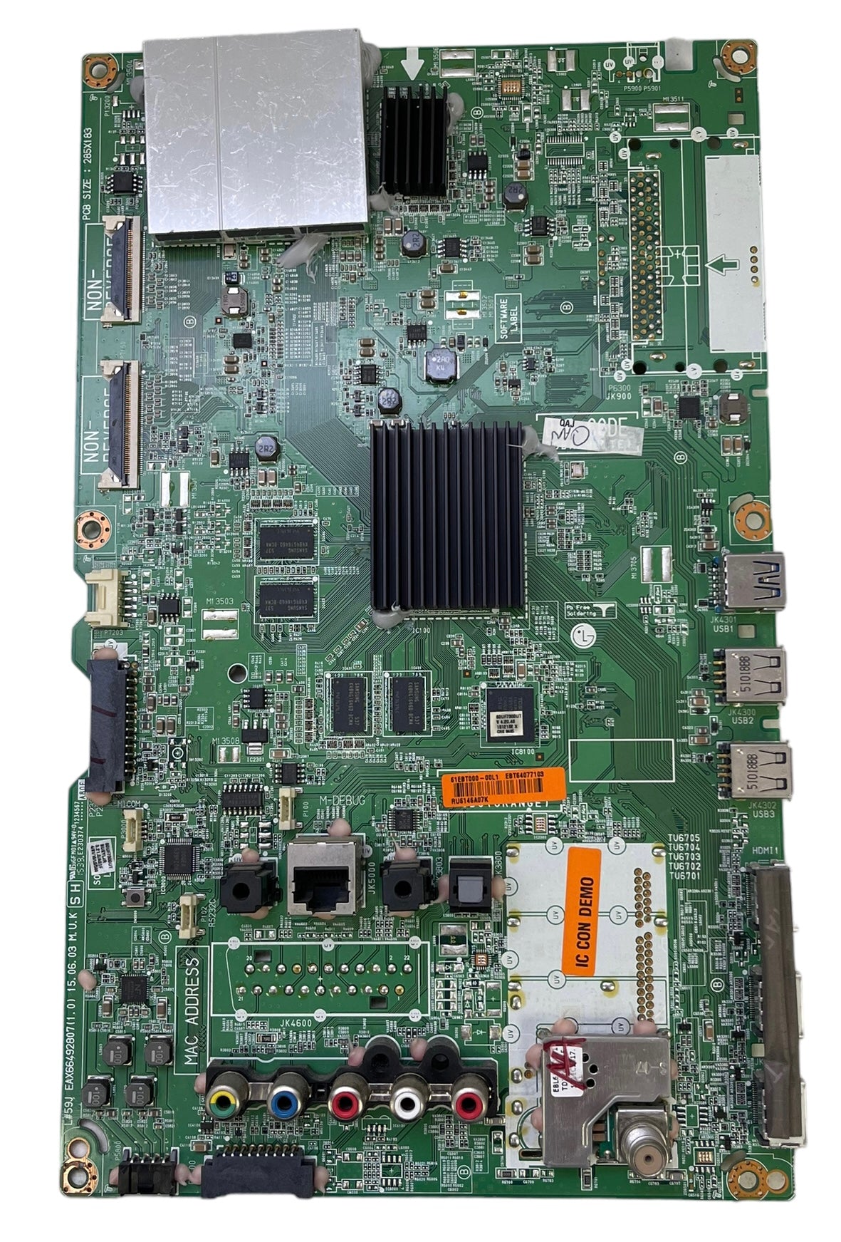 LG EBT64077103 Main Board for 60UF7300-UT.BUSYLJR / 60UF7300-UT.AUSYLJR