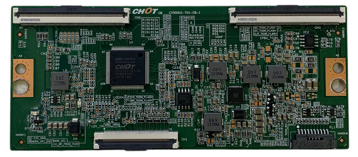 Vizio Element Westinghouse CV500U1-T01-CB-1 T-Con Board