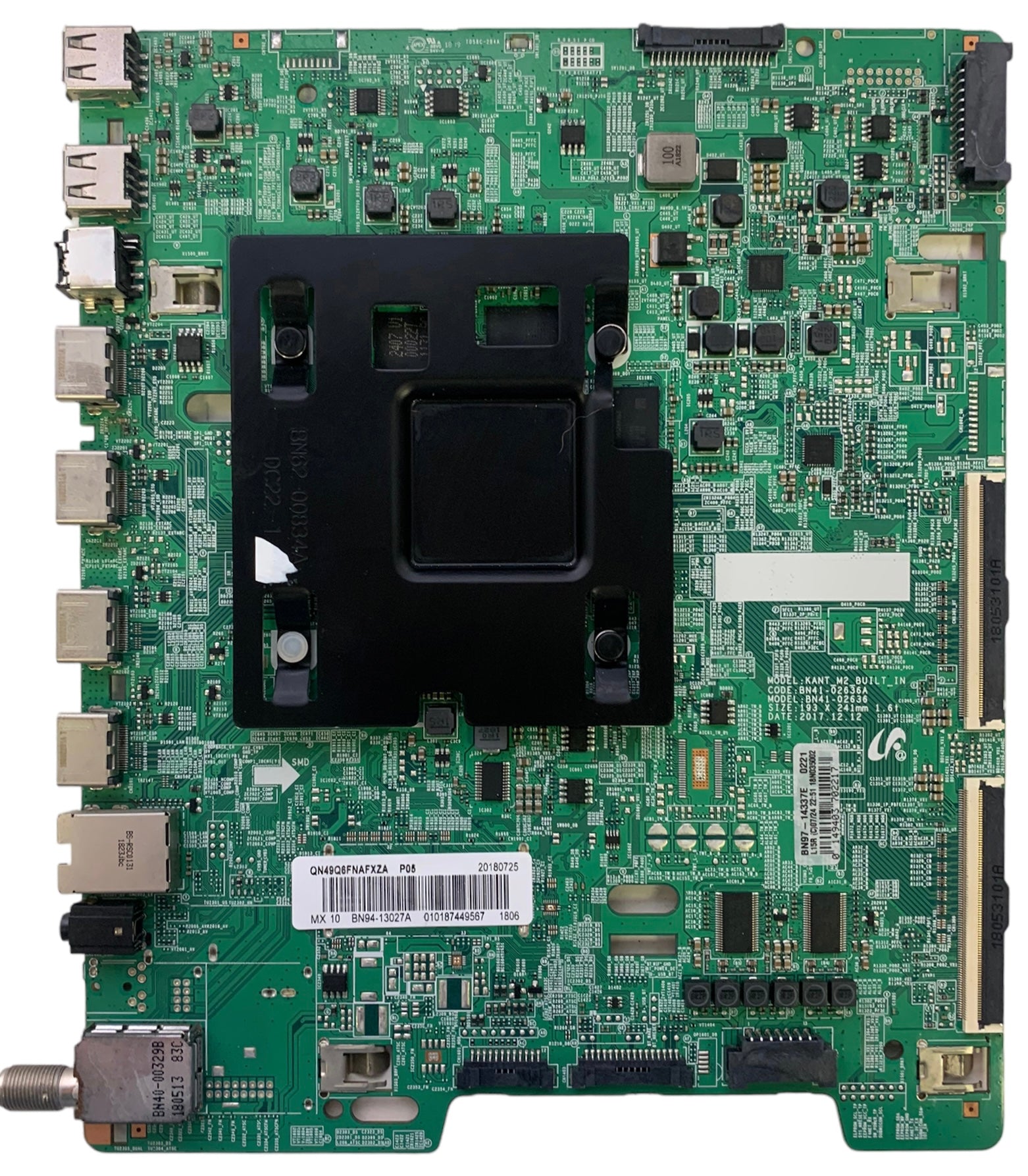 Samsung BN94-13027A Main Board for QN49Q6FNAFXZA (Version FA01)