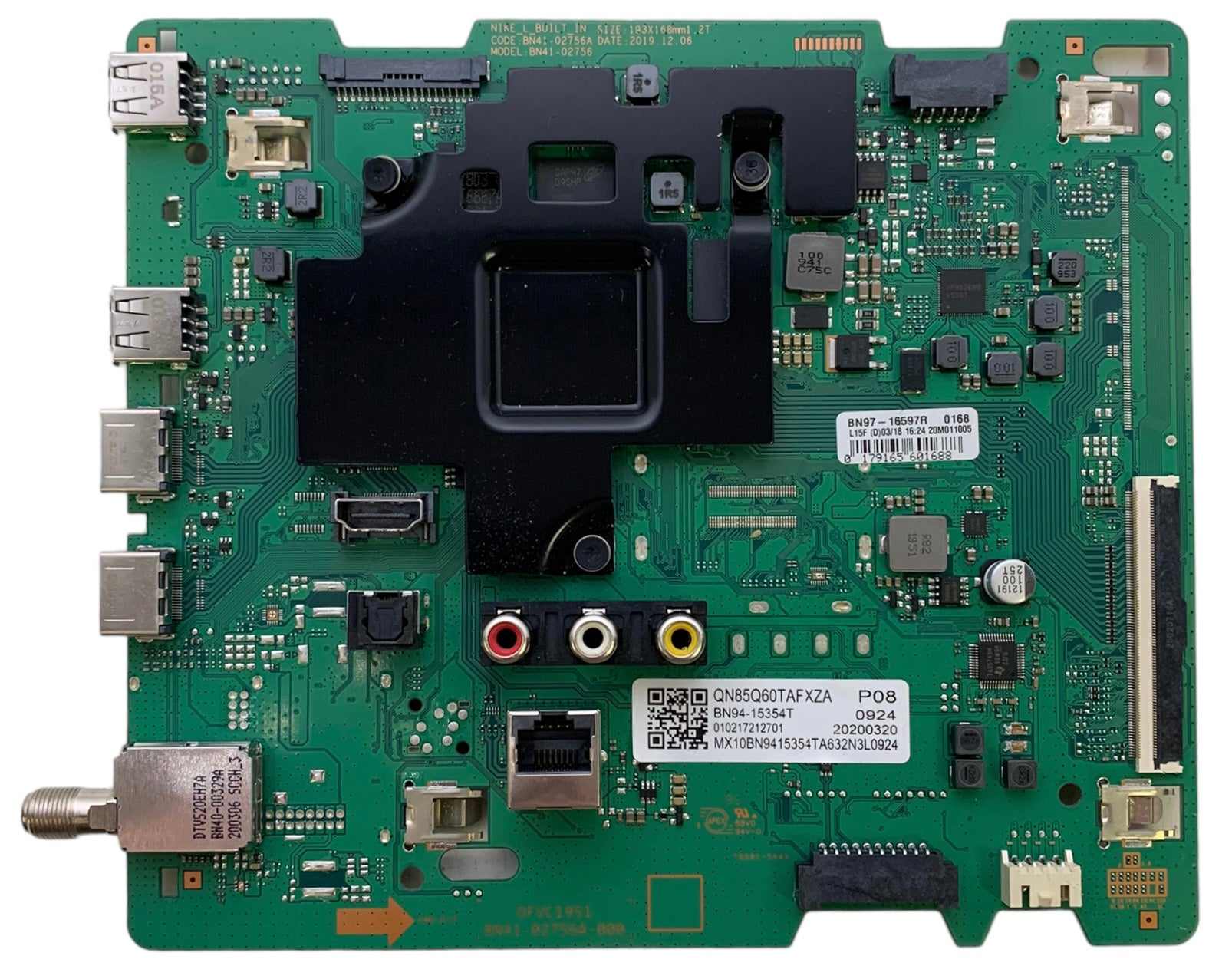 Samsung BN94-15354T Main Board for QN85Q60TAFXZA (FA01 Version)