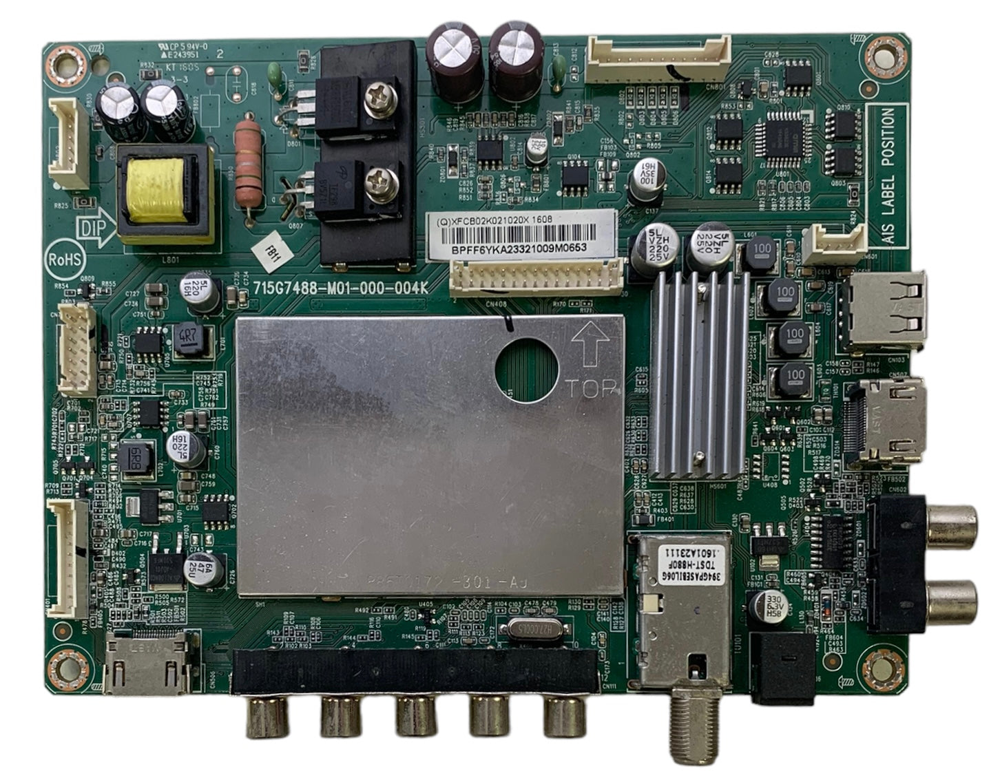 Vizio 756TXFCB02K021 Main Board for D43-C1 (LTTWSECR Serial)