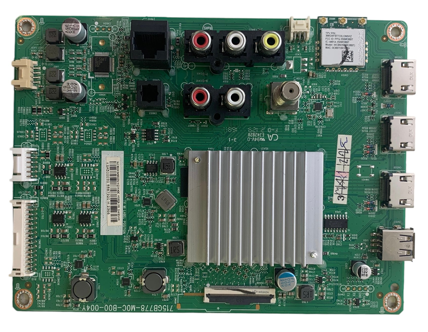 Vizio 756TXLCB02K049 Main Board for M50Q6-J01 (LTCUG6LX Serial)