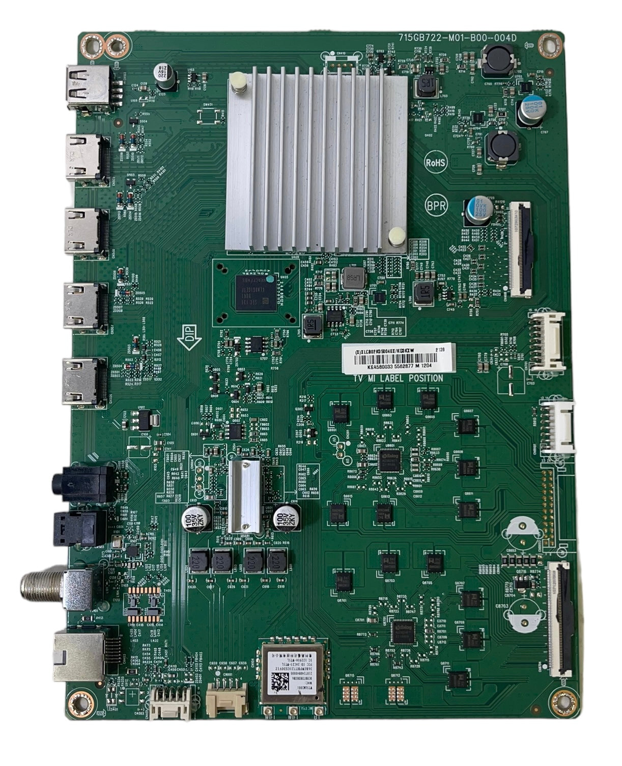 Vizio 756TXLCB02K050 Main Board for M58Q7-J01 (LTYUH1L Serial)