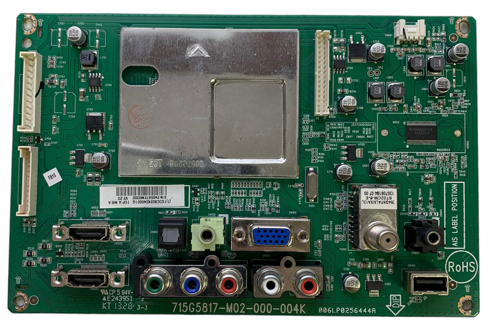 Vizio 756TXDCB02K046 Main Board for E291-A1 (LTTMNVBP)