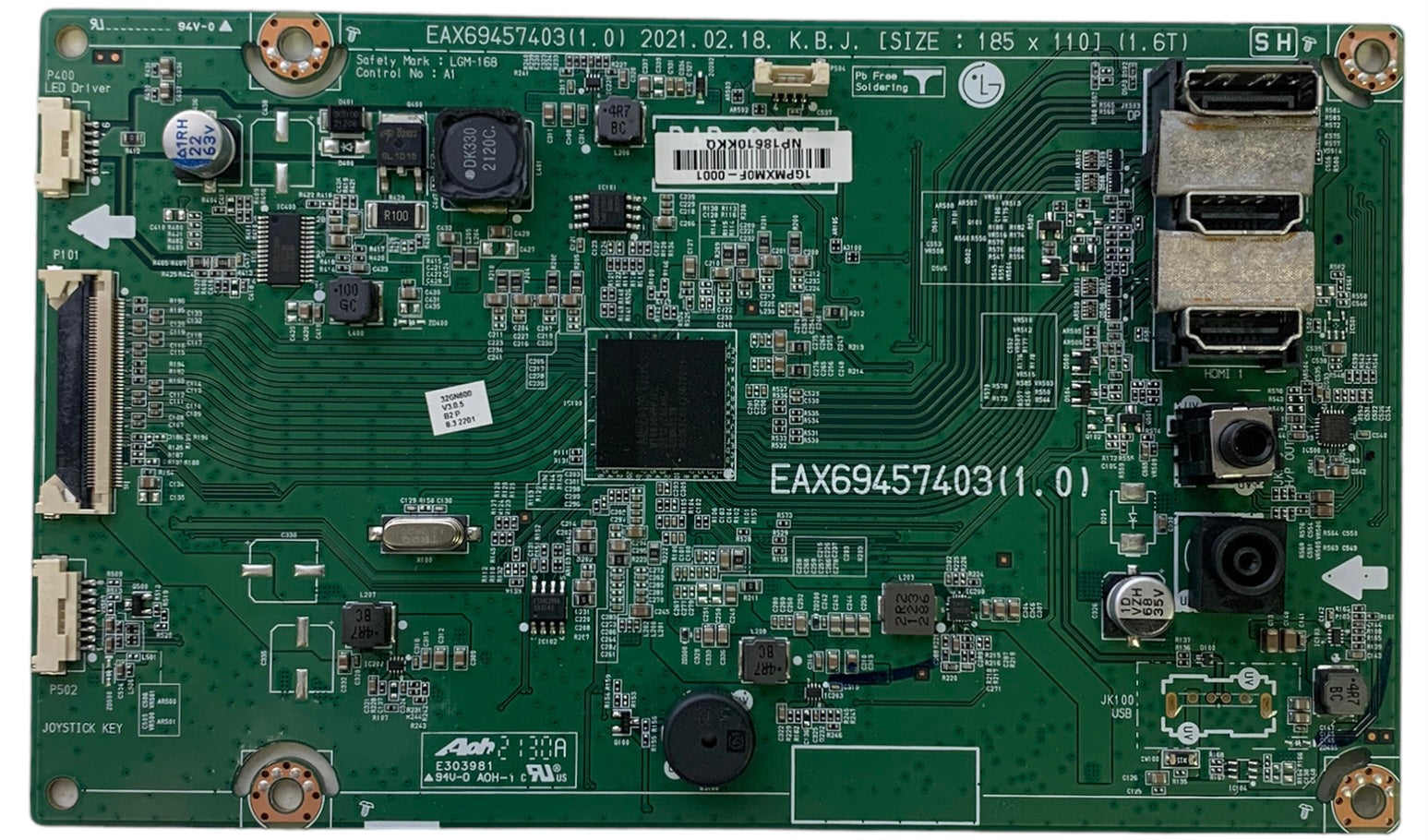 LG AGF30199201 Main Board for LG Monitor 32GN600-B