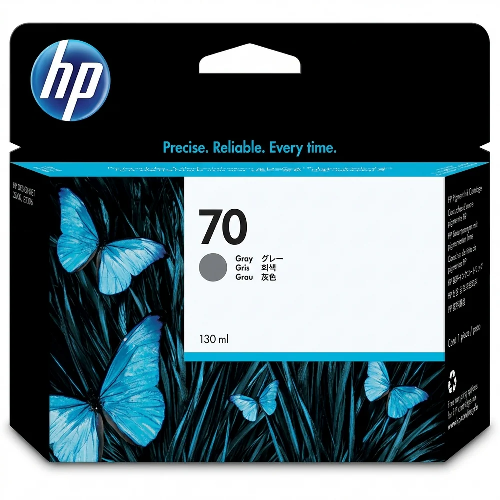 New, Pre-Owned - HP 70 Standard-Yield Gray Inkjet Cartridge, C9450A
