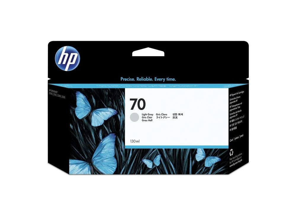 New, Pre-Owned - HP 70 130-ml (C9451A) Light Gray Ink Cartridge