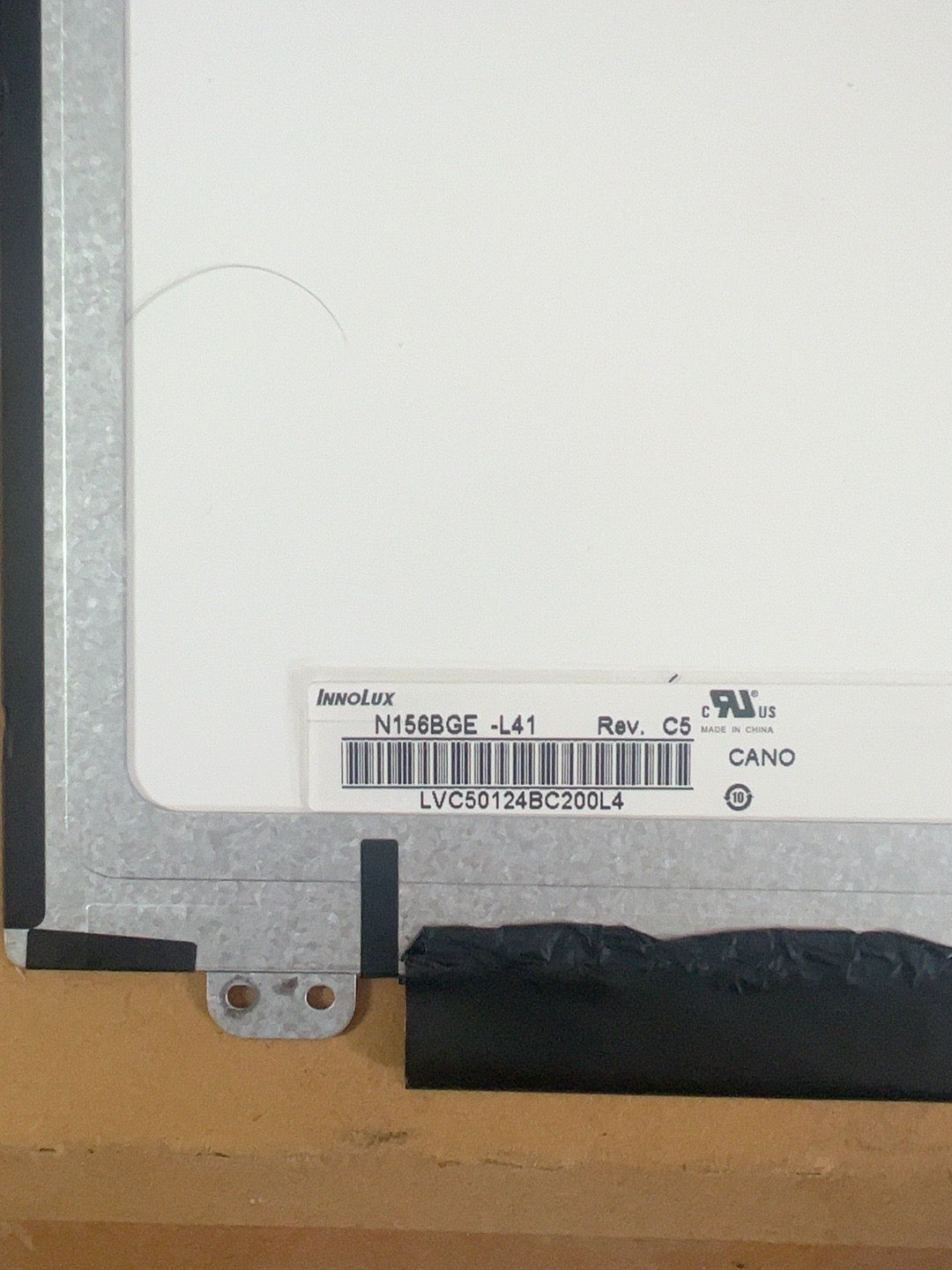 Innolux N156BGE-L41 Rev C5 label