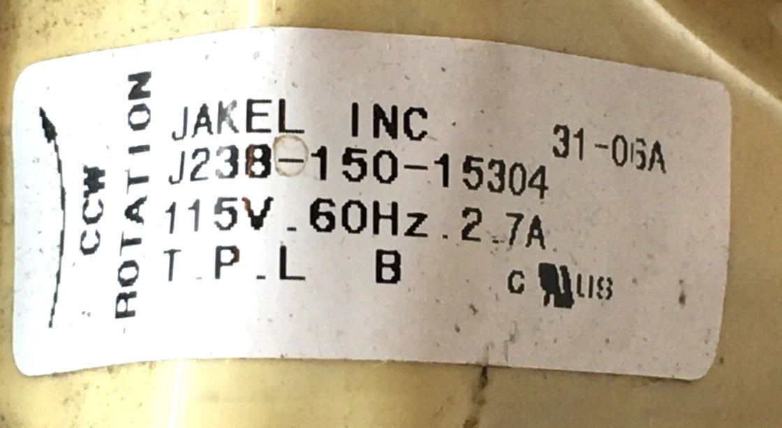 JAKEL J238-150-15304 119410-00 Inducer Blower Motor 115V (Refurbed)
