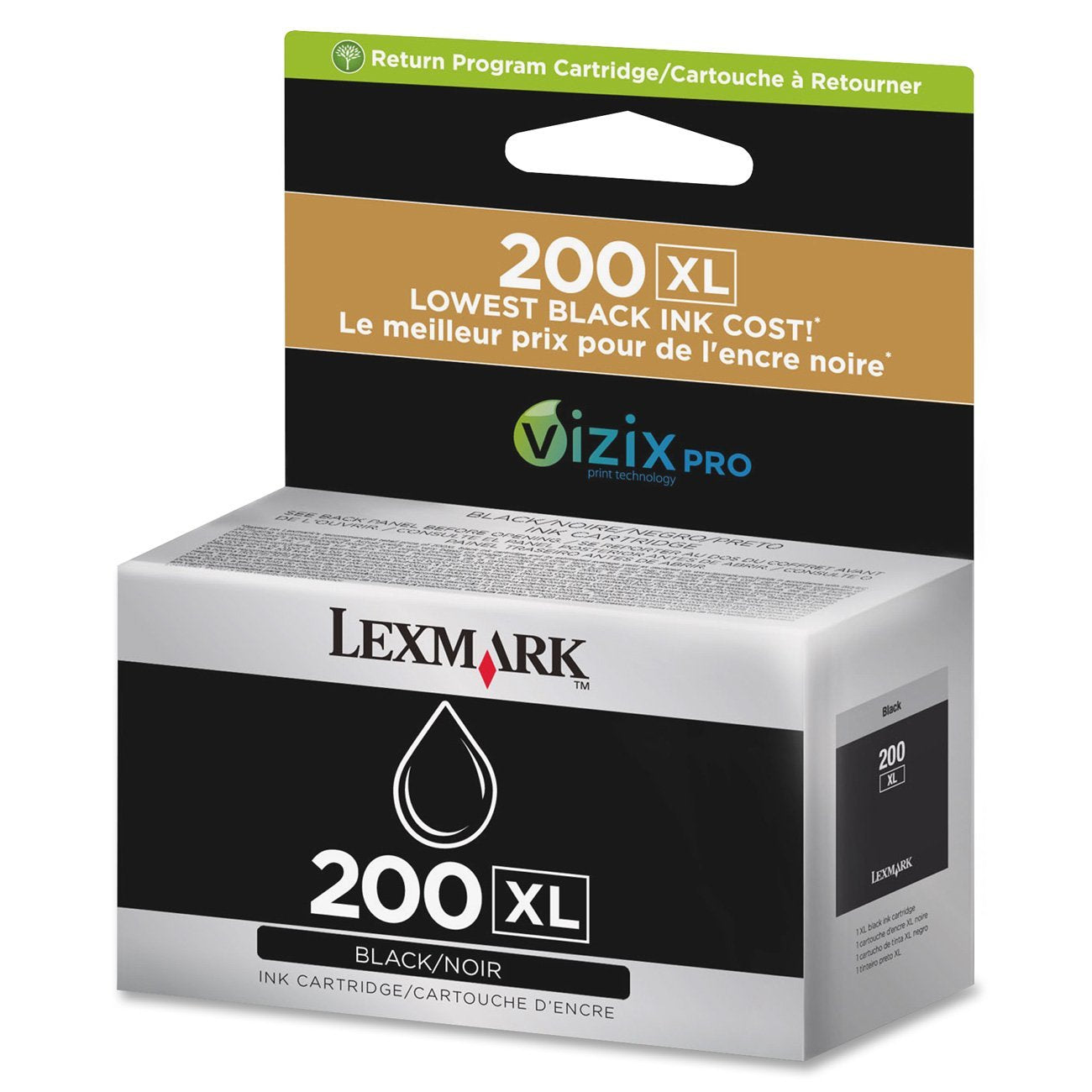 New, Pre-Owned - Lexmark 200XL (14L0174) High Yield Black Ink Cartridge