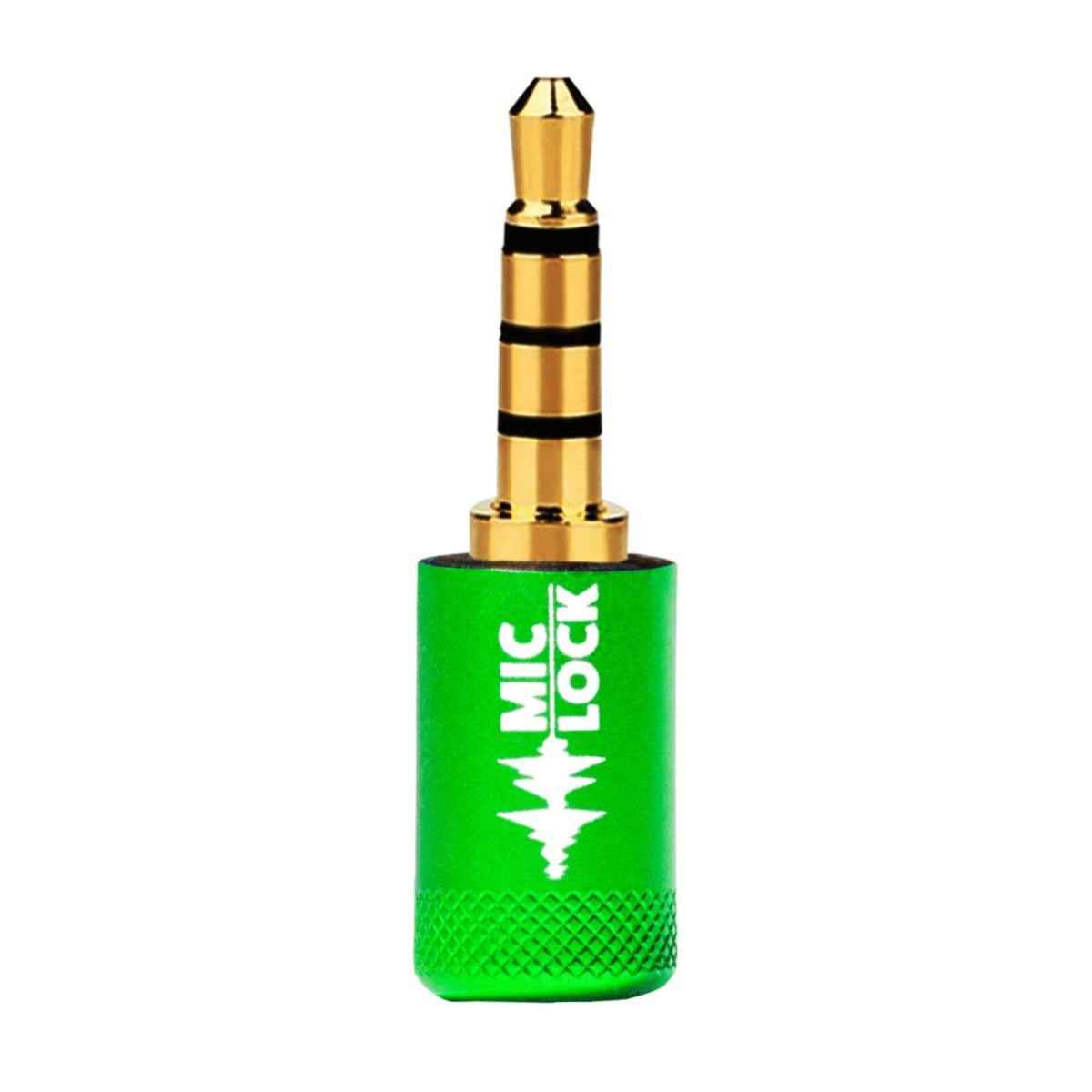 Mic-Lock 3.5mm Single-Ended  Microphone Blocker Green
