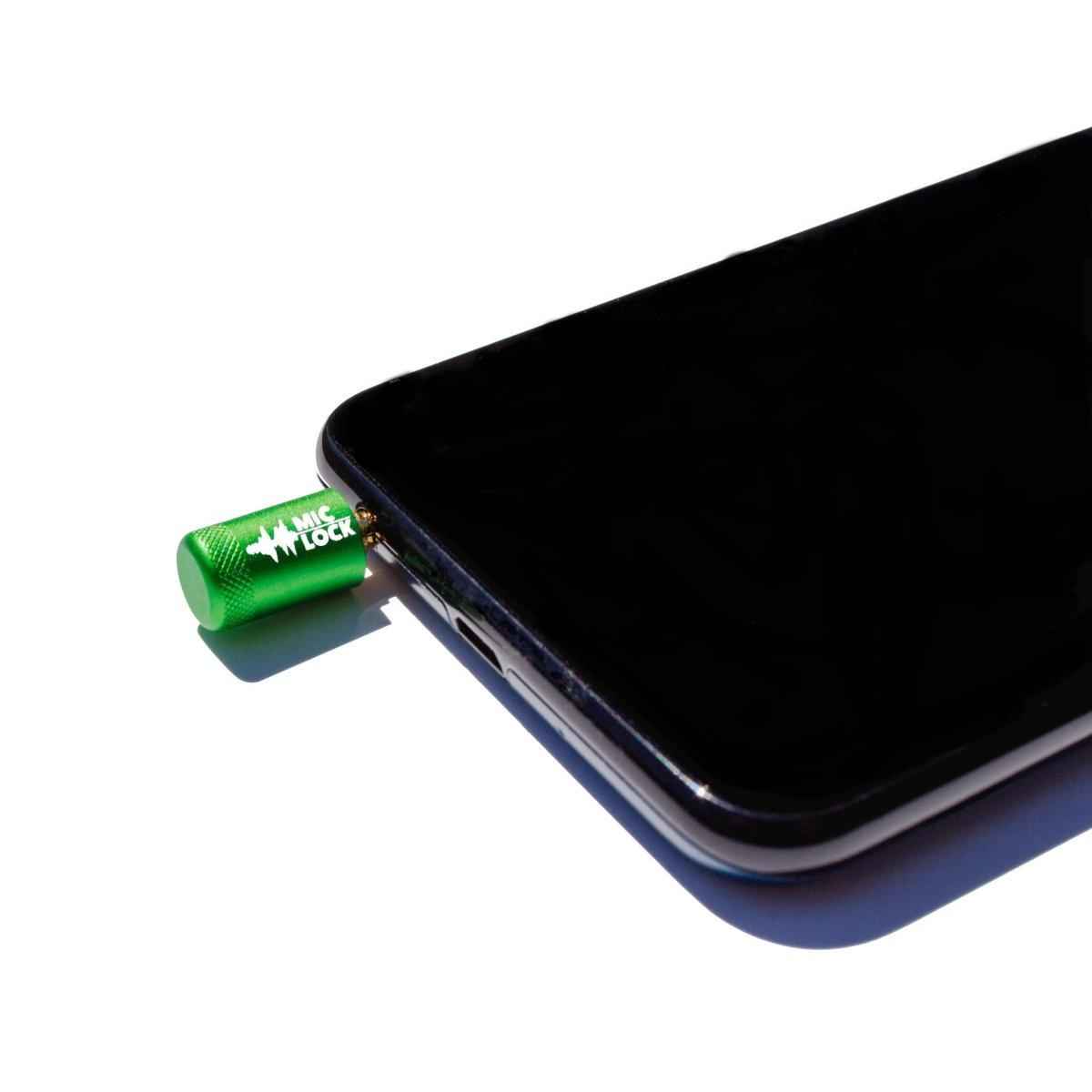 Mic-Lock 3.5mm Single-Ended  Microphone Blocker Green