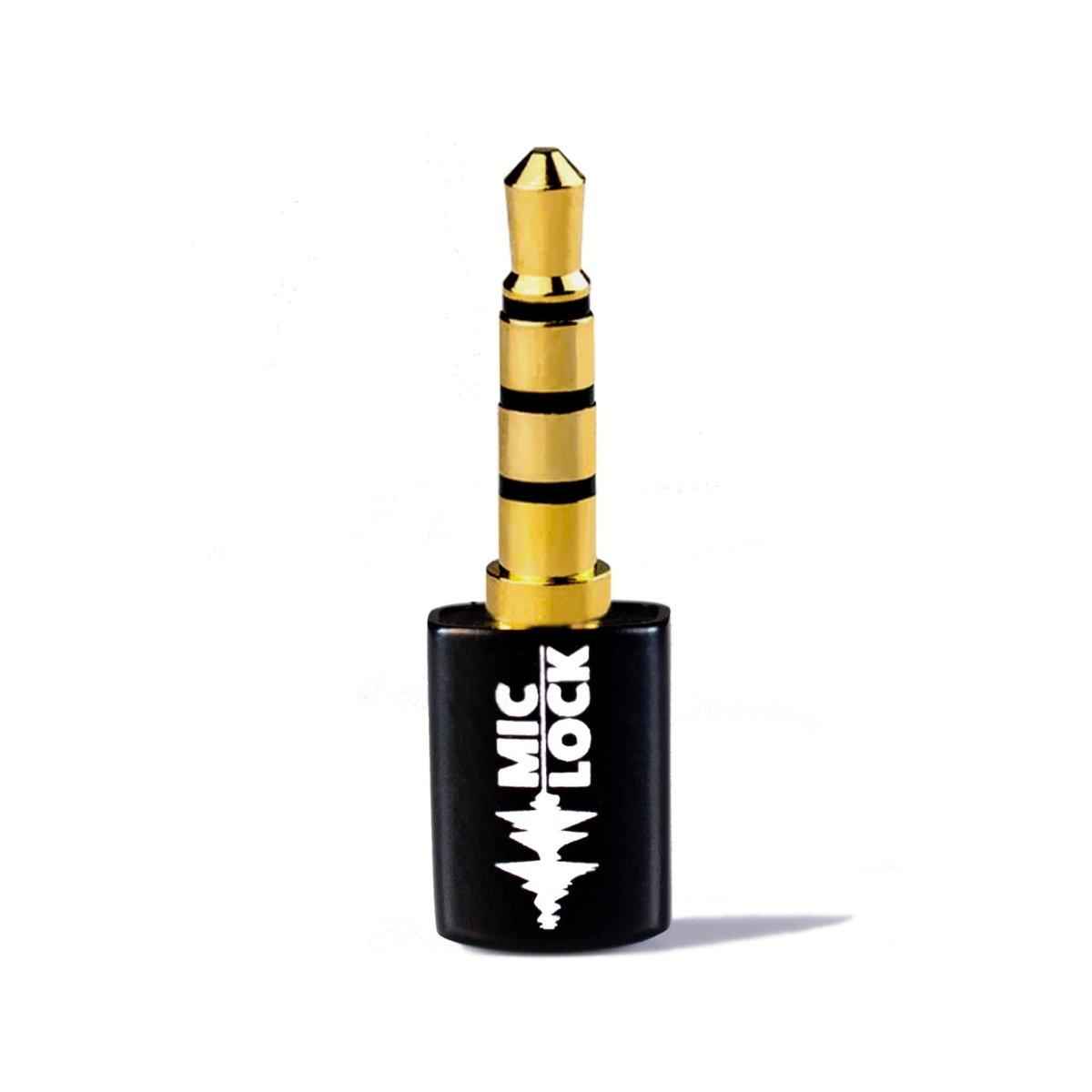 Mic-Lock 3.5mm Mini Single Ended Microphone Blocker Black