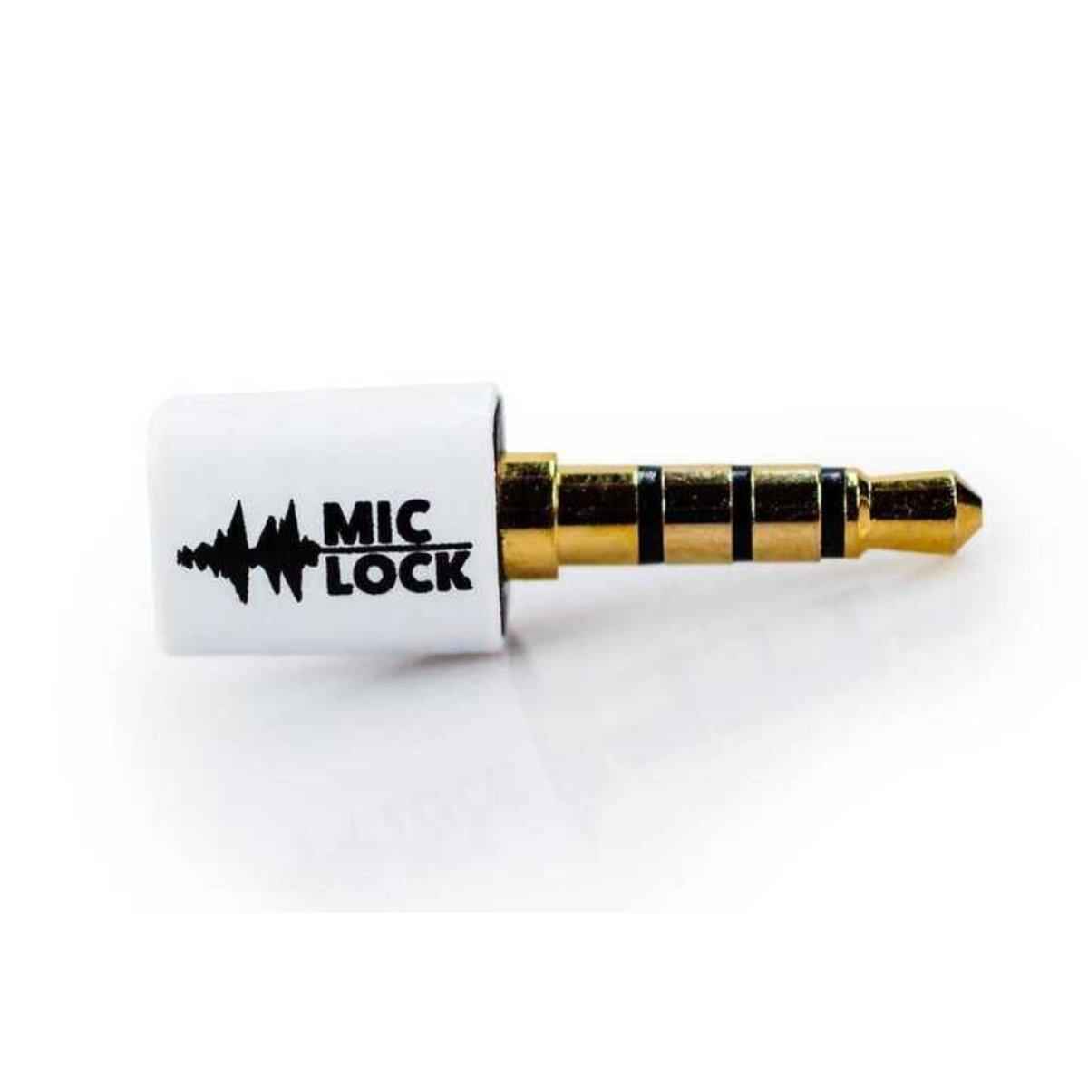 Mic-Lock 3.5mm Mini Single Ended  Microphone Blocker White