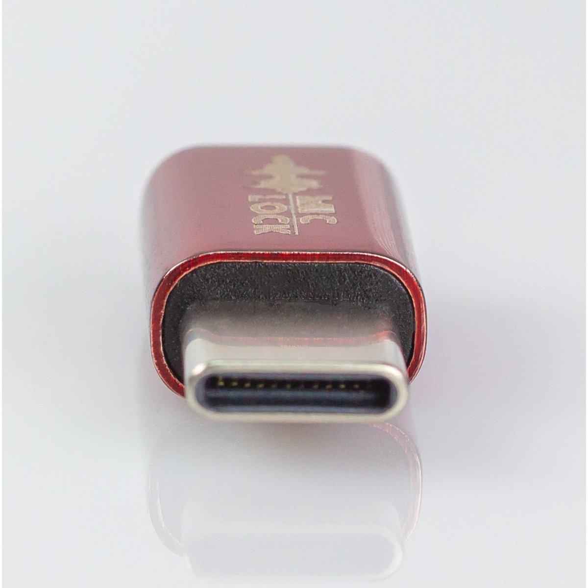 Mic-Lock USB-C Mini Single Ended Microphone Blocker Mirror Red