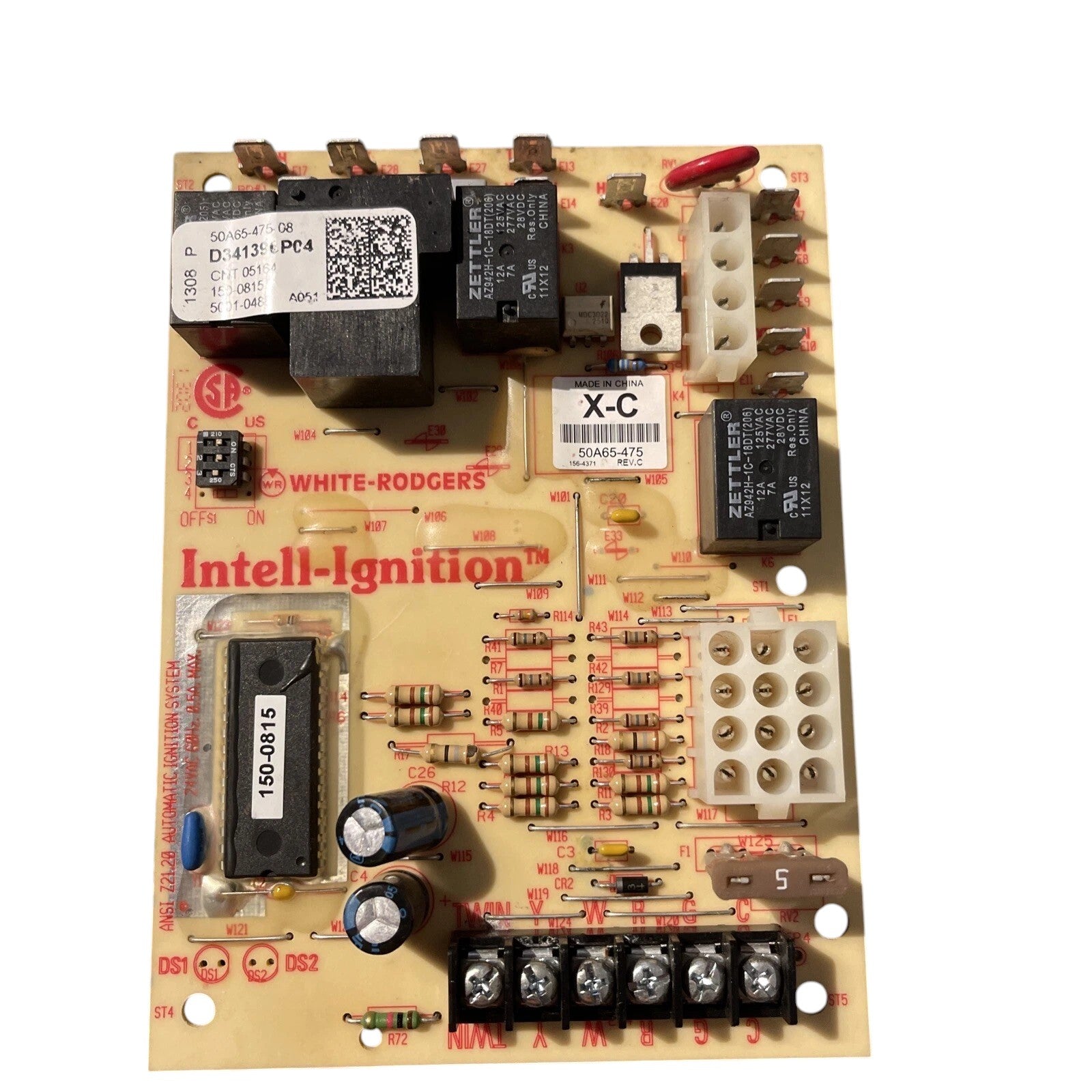 Rogers Control Panel White-Rogers Furnace D341396P01 50A65-475-07 Control Board