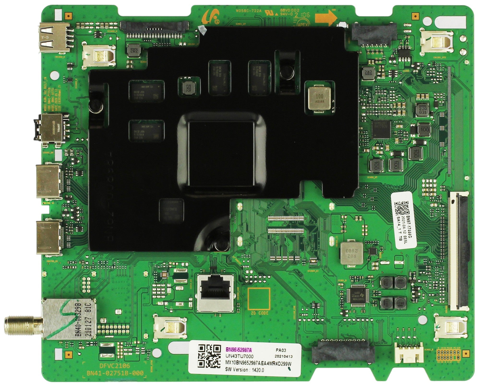 Samsung BN96-52987A Main Board for UN43TU700DFXZA (Version CB09)