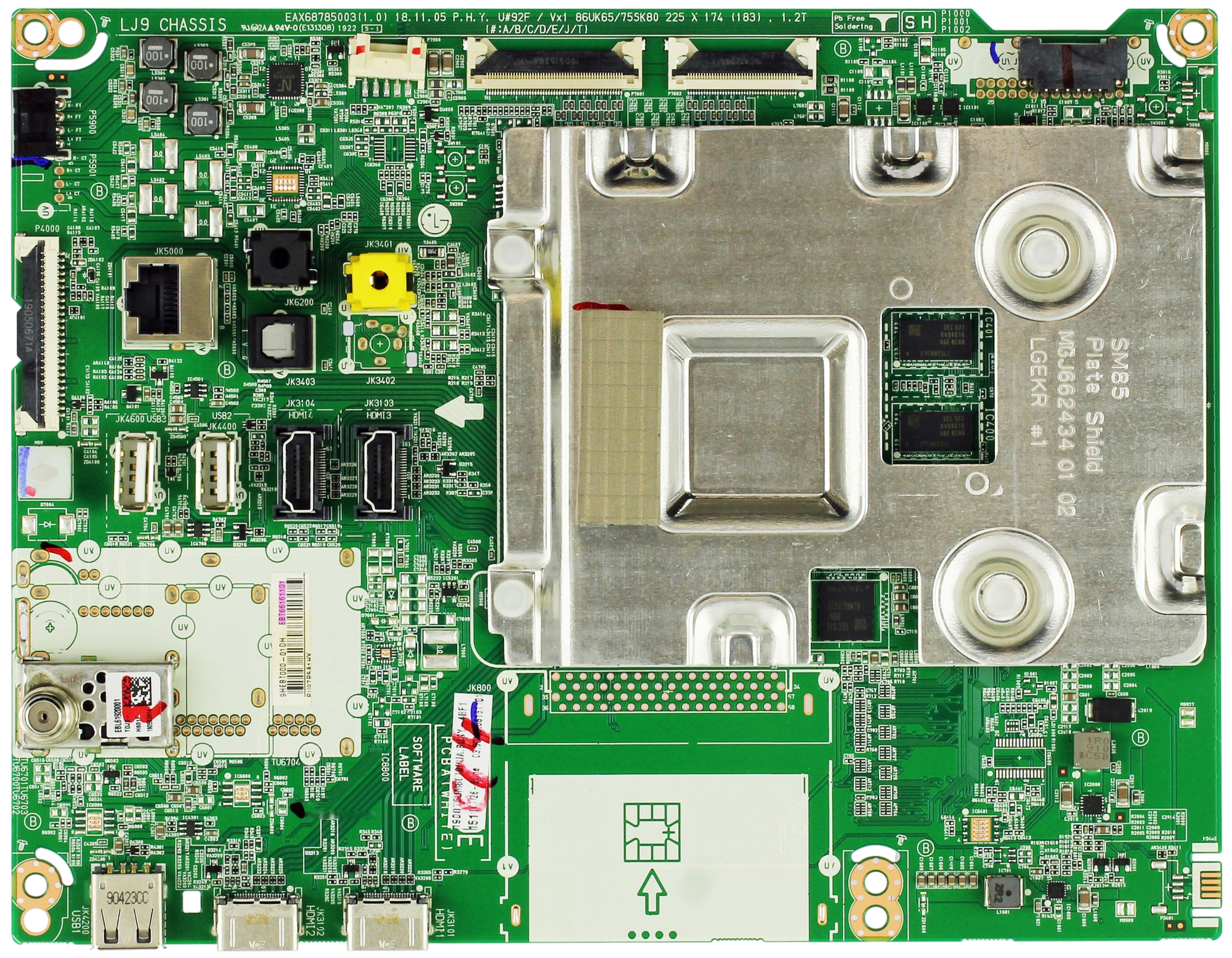 LG EBT66161101 Main Board for 75UM8070PUA.BUSYLOR