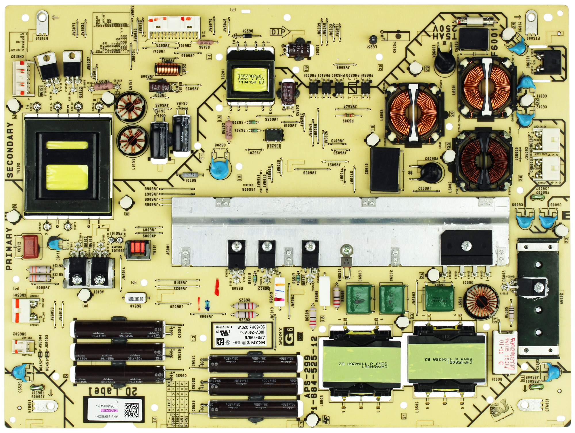 147432811, 1-474-328-11 Sony TV Module, power supply, 1-884-525-11, APS-299/B, XBR-55HX929, KDL-60NX720, KDL-55HX920